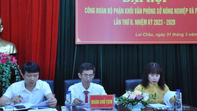 Đại hội Công đoàn bộ phận Khối Văn phòng Sở